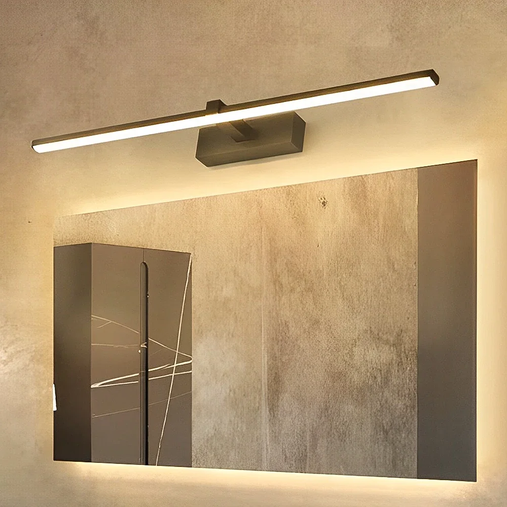 Home Bathroom Hardware - โคมไฟติดผนัง LED โมเดิร์นห้องน้ํา Hardwares Sconce สามสีไฟอลูมิเนียมห้องน้ํา