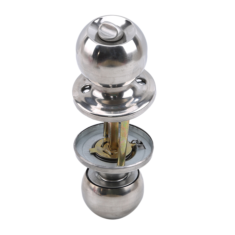 Home Bathroom Hardware - ลูกบิดประตูทรงกลมแบบมีกุญแจสำหรับห้องน้ำ อุปกรณ์ตกแต่งภายในบ้าน อุปกรณ์เสริมเพื่อความปลอดภัยในครัวเรือน