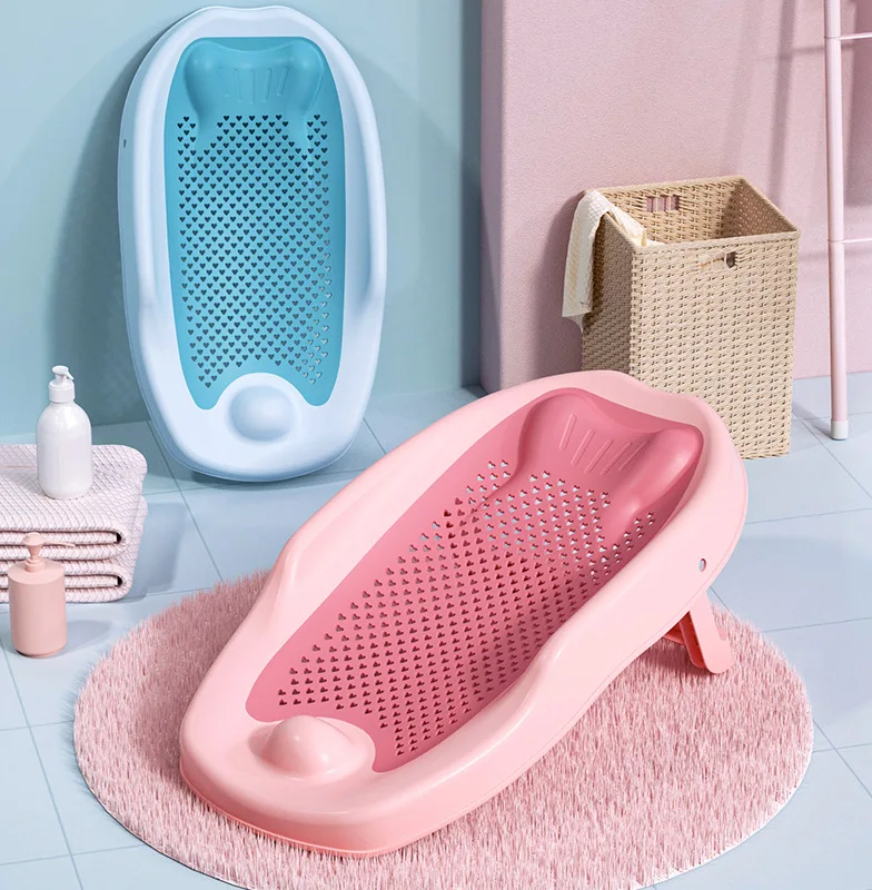 Non Slip Bath Mat - เบาะรองอาบน้ำเด็กแรกเกิดแบบปรับได้ พร้อมตาข่ายกันลื่น แผ่นรองอาบน้ำเด็ก ตาข่ายอาบน้ำเด็กอ่อน ที่วางอาบน้ำเด็กอเนกประสงค์