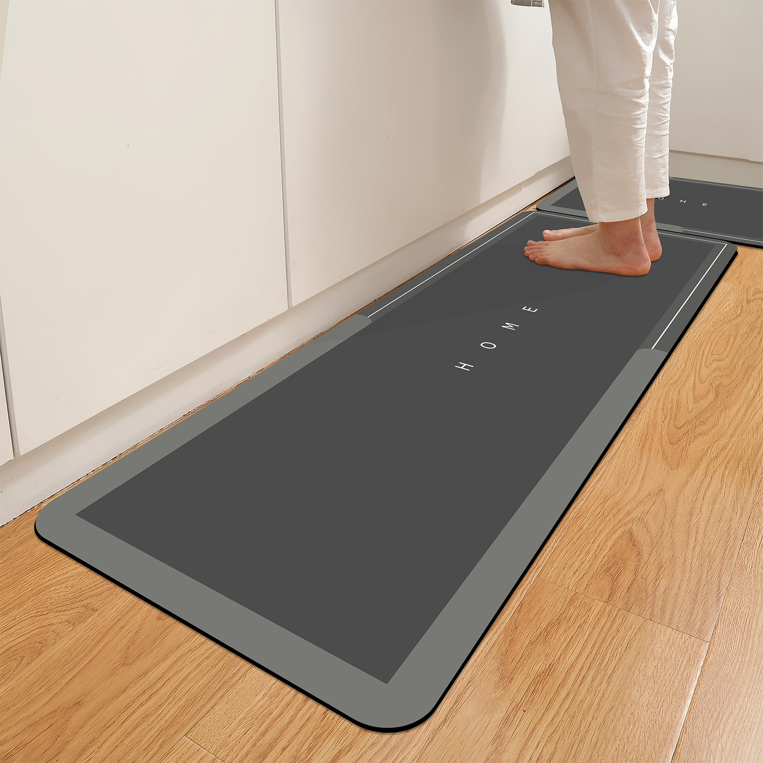 Home Bathroom Carpet - แผ่นรองอาบน้ำดินไดอะตอมไมซ์กันลื่น ซึมซับน้ำได้ดี แห้งเร็ว ซักเครื่องได้ พื้นยาง 100%