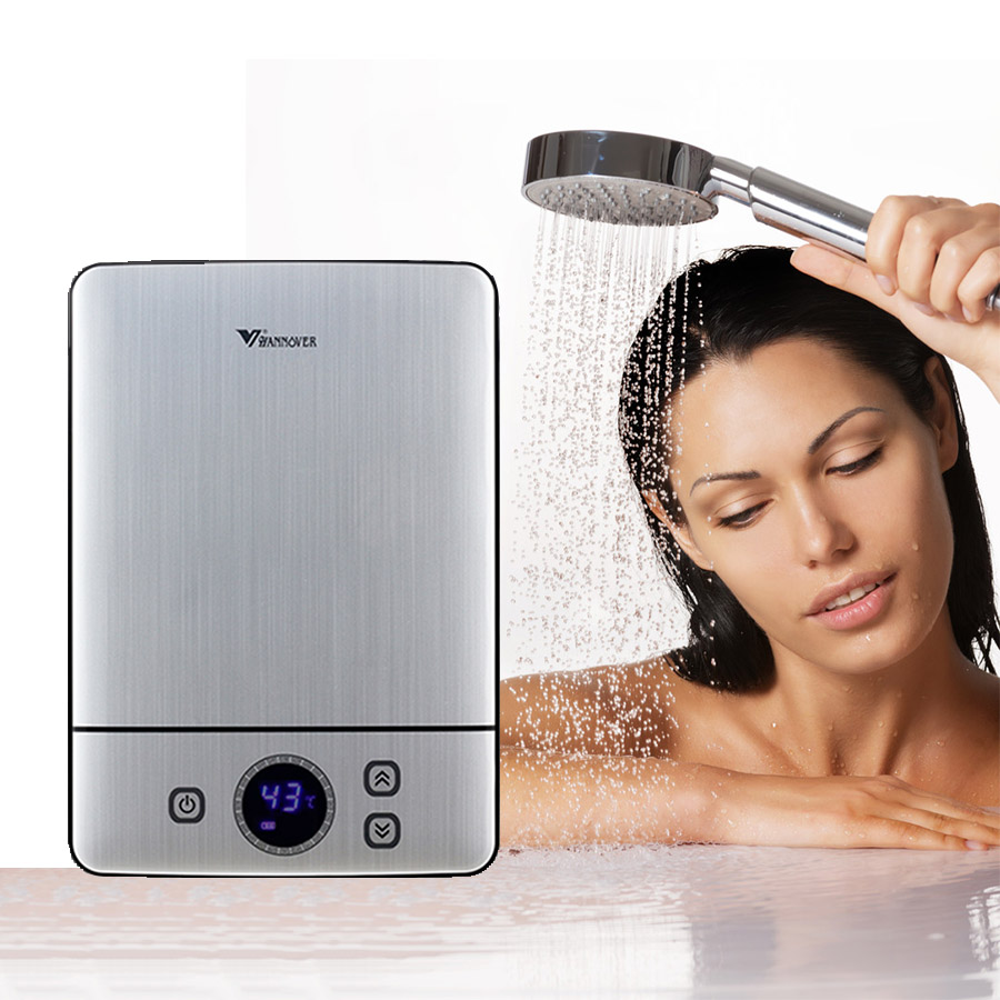 Home Bathroom Geyser - เครื่องทำน้ำอุ่นไฟฟ้าแบบไร้ถัง ควบคุมด้วยระบบสัมผัส ให้ความร้อนทันที ประหยัดพลังงาน ร้อนเร็ว สำหรับใช้ในห้องน้ำ