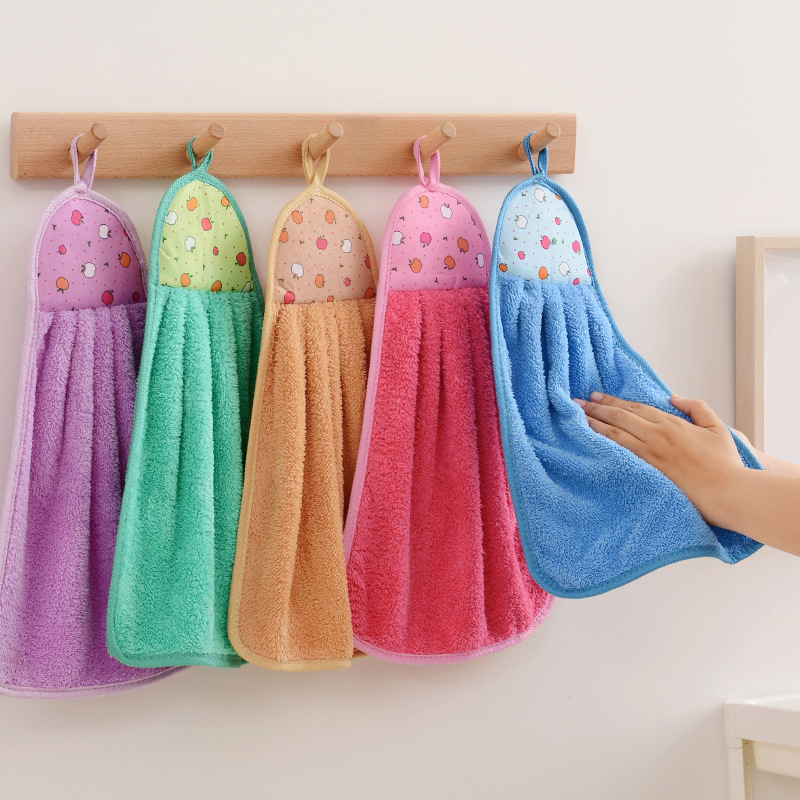 Home Bathroom Sauna - ผ้าเช็ดมือขนาดเล็ก 4 ชิ้น สำหรับห้องครัว ห้องน้ำ ผ้ากำมะหยี่เนื้อนุ่ม