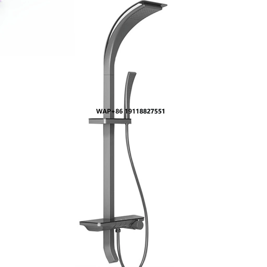 Shower Head Rain - ระบบฝักบัวทองแดงทันสมัยแบบติดผนัง 1 ช่องผสมน้ำ ฝักบัวทรงสี่เหลี่ยม หัวฝักบัวแบบเรนชาวเวอร์/เจ็ท/นวด/สเปรย์นุ่มนวล สำหรับอ่างอาบน้ำ