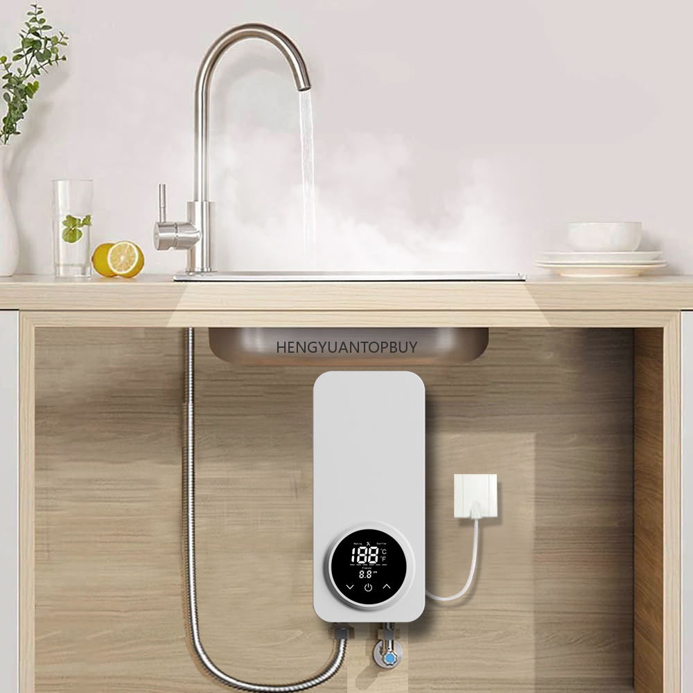 Home Bathroom Geyser - เครื่องทำน้ำอุ่นไฟฟ้าแบบทันทีขนาดเล็ก สำหรับครัว ร้านค้า บ้านทั้งหลัง รถยนต์ รถบ้าน