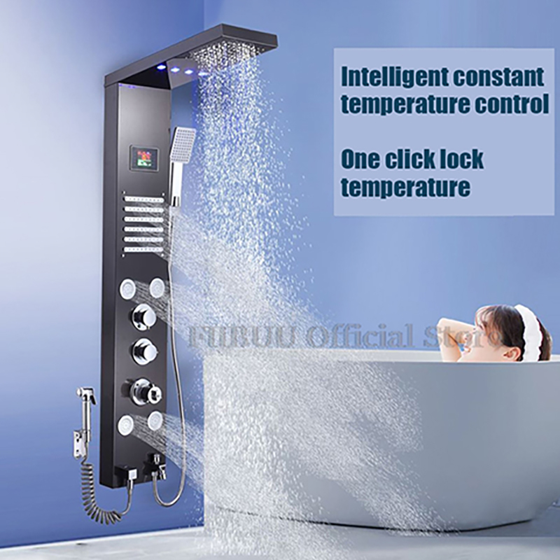 Shower Head Rain - ชุดฝักบัวอาบน้ำอัจฉริยะแบบฝักบัวอาบน้ำแรงดันสูงสำหรับห้องน้ำ