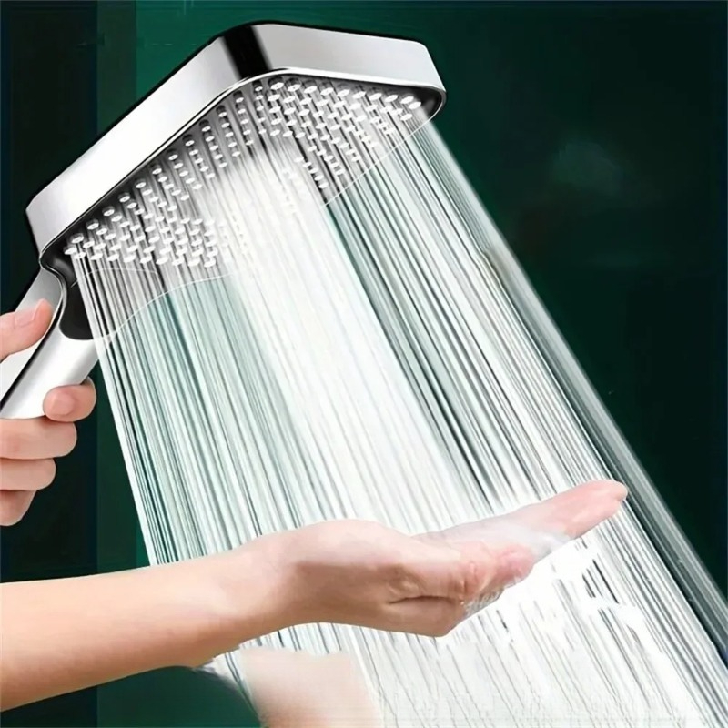 Home Bathroom Gadgets - หัวฝักบัวแรงดันสูง 3 โหมด ปรับได้ ประหยัดน้ำ ปริมาณน้ำมาก