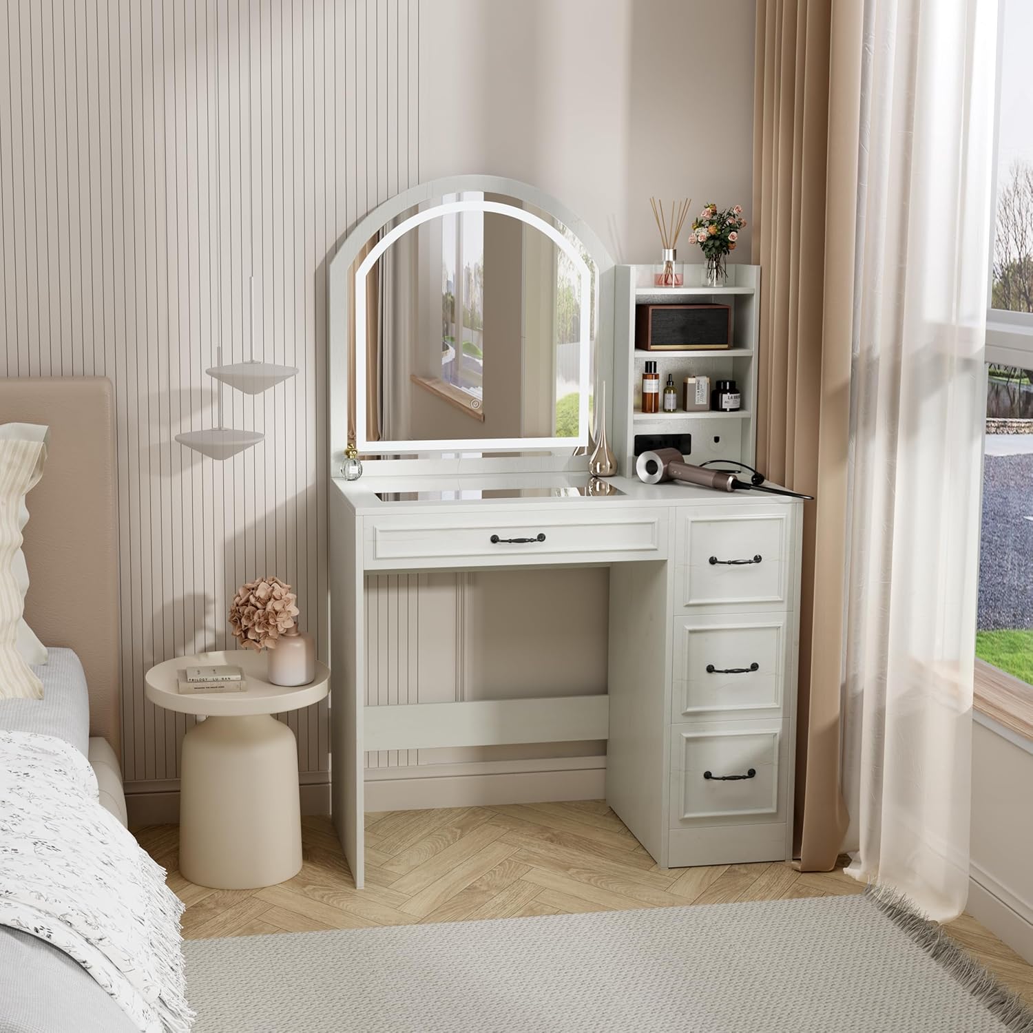 โต๊ะเครื่องแป้งสไตล์โมเดิร์นพร - Home Outlet Bathroom Vanity บทวิจารณ์และราคา