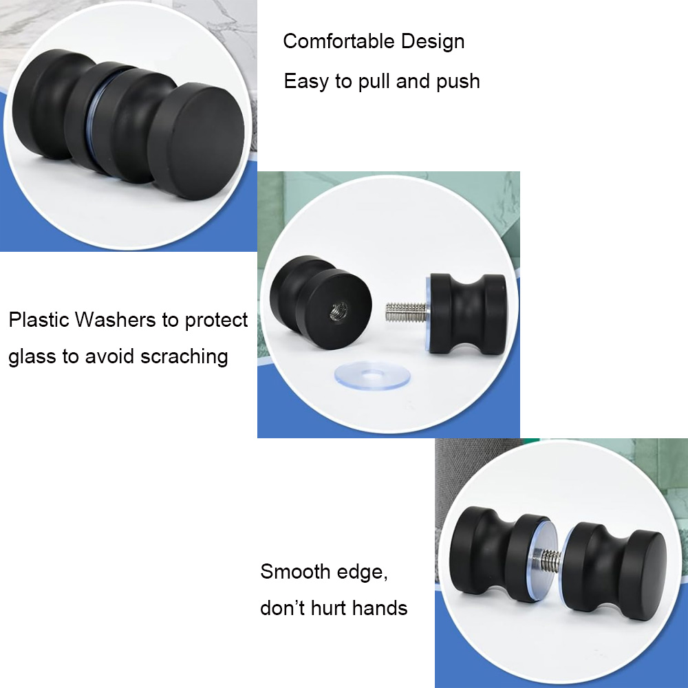 มือจับประตูกระจกอะลูมิเนียม สี - Home Bathroom Hardware บทวิจารณ์และราคา