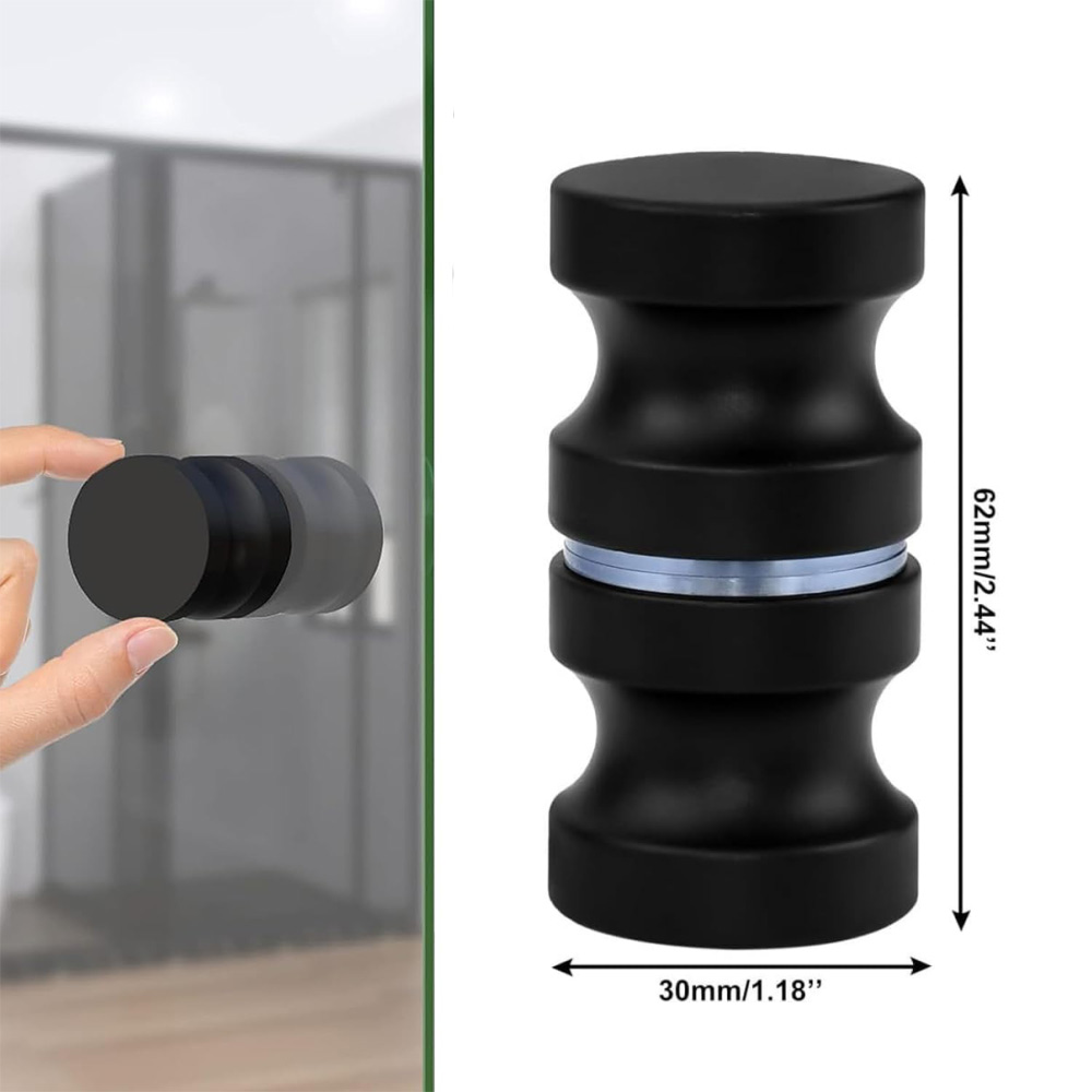 มือจับประตูกระจกอะลูมิเนียม สี - Home Bathroom Hardware บทวิจารณ์และราคา