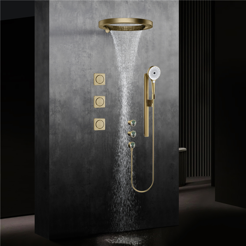 ชุดฝักบัวอาบน้ำติดผนังแบบสามก้ - Shower Head Rain บทวิจารณ์และราคา