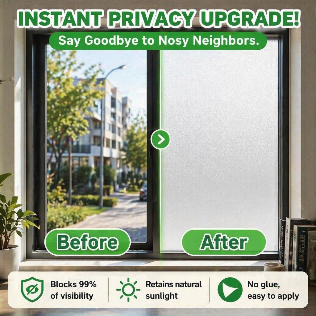 ฟิล์มติดกระจกฝ้าแบบโปร่งแสง ป้ - Home Bathroom Window บทวิจารณ์และราคา