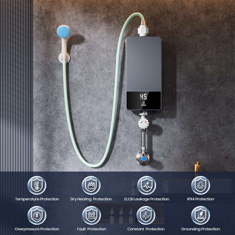 เครื่องทำน้ำอุ่นไฟฟ้าแบบทันที  - Home Bathroom Geyser บทวิจารณ์และราคา
