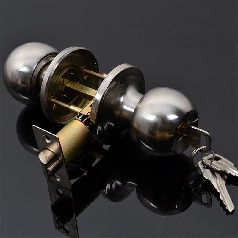 ลูกบิดประตูทรงกลมแบบมีกุญแจสำห - Home Bathroom Hardware บทวิจารณ์และราคา