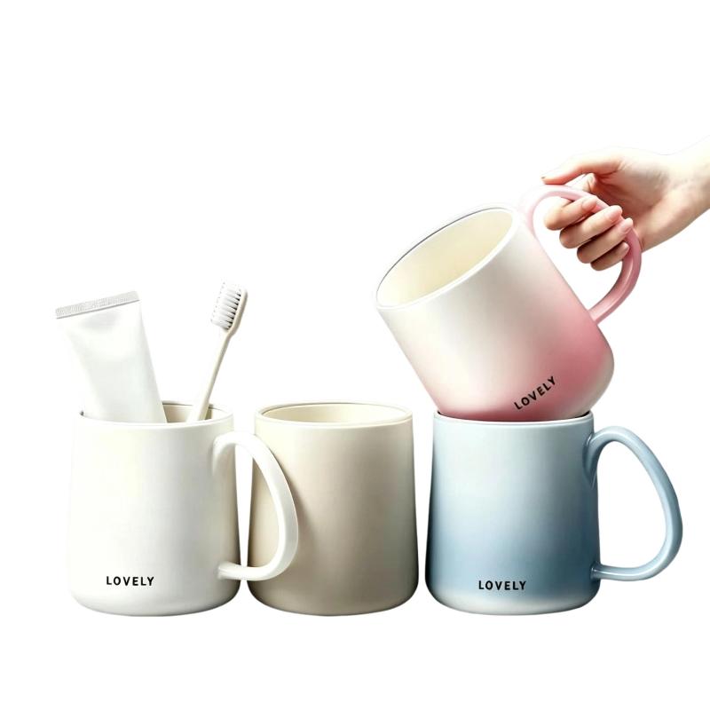 แก้วน้ำยาบ้วนปากพลาสติกกันเชื้ - Home Bathroom Break บทวิจารณ์และราคา