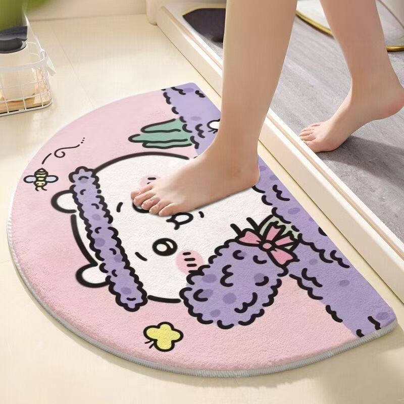 แผ่นรองอาบน้ำรูปครึ่งวงกลมลายก - Non Slip Bath Mat บทวิจารณ์และราคา