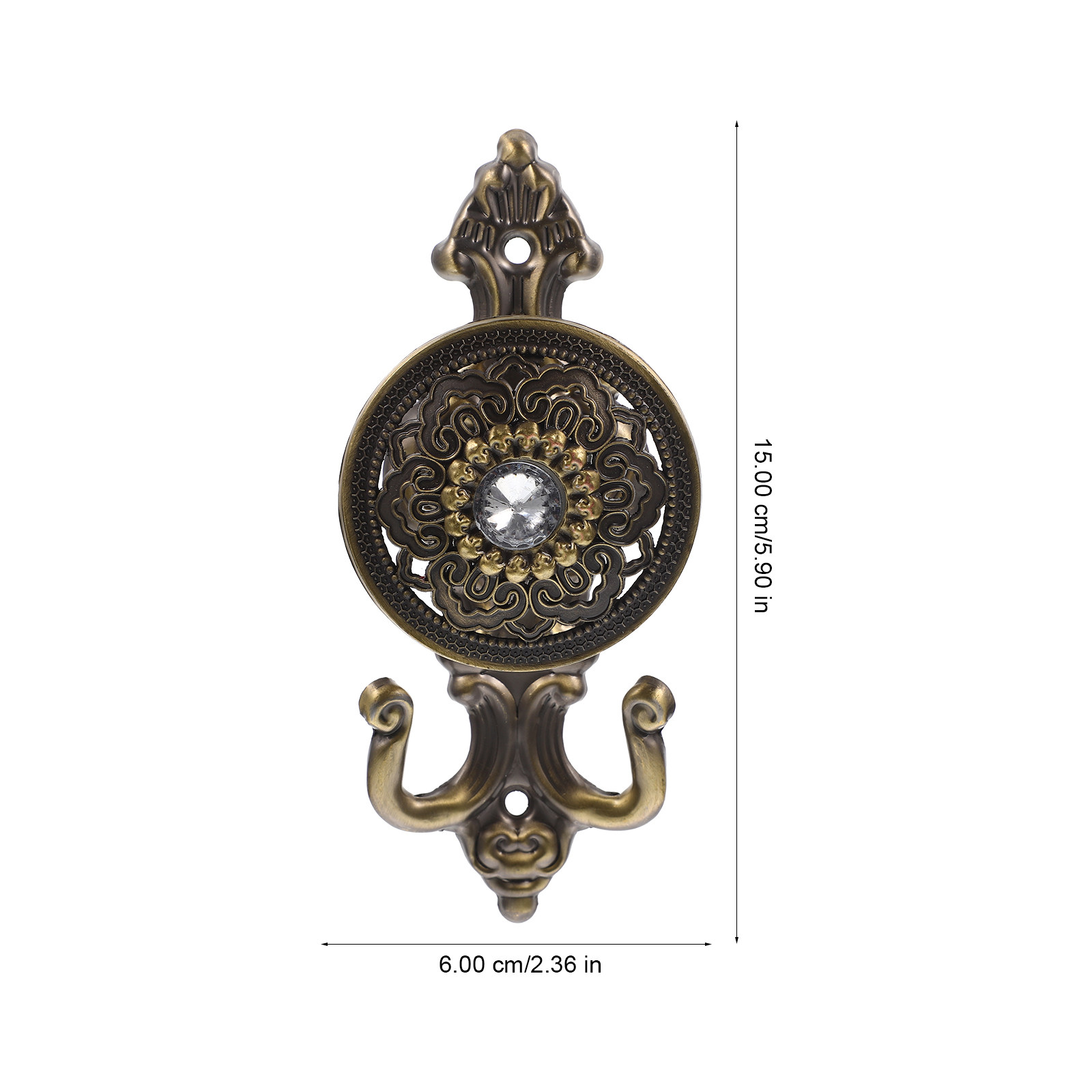 ตะขอแขวนม่านแบบวินเทจหรูหรา 2  - Home Bathroom Window บทวิจารณ์และราคา