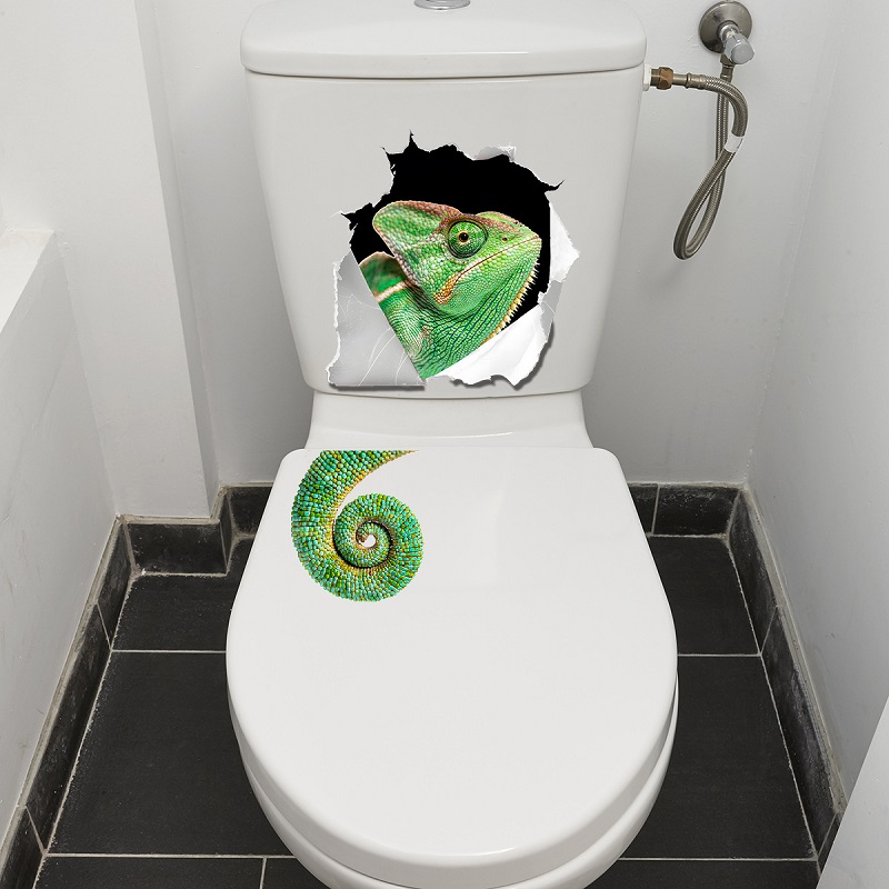 สติ๊กเกอร์ติดผนังรูปจิ้งจกสุดเ - Home Bathroom Break บทวิจารณ์และราคา