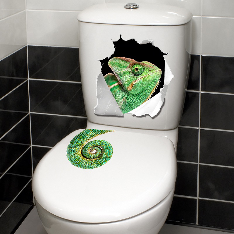 สติ๊กเกอร์ติดผนังรูปจิ้งจกสุดเ - Home Bathroom Break บทวิจารณ์และราคา
