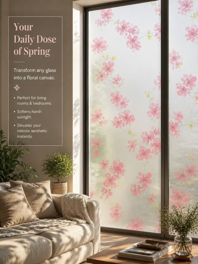 ฟิล์มติดกระจกฝ้าแบบโปร่งแสง ป้ - Home Bathroom Window บทวิจารณ์และราคา