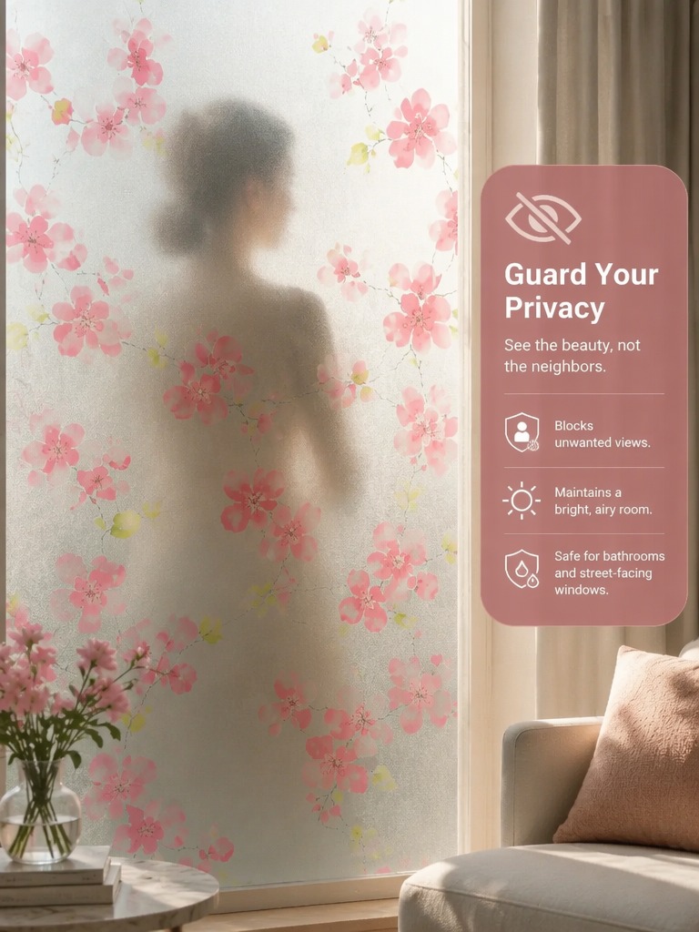 ฟิล์มติดกระจกฝ้าแบบโปร่งแสง ป้ - Home Bathroom Window บทวิจารณ์และราคา