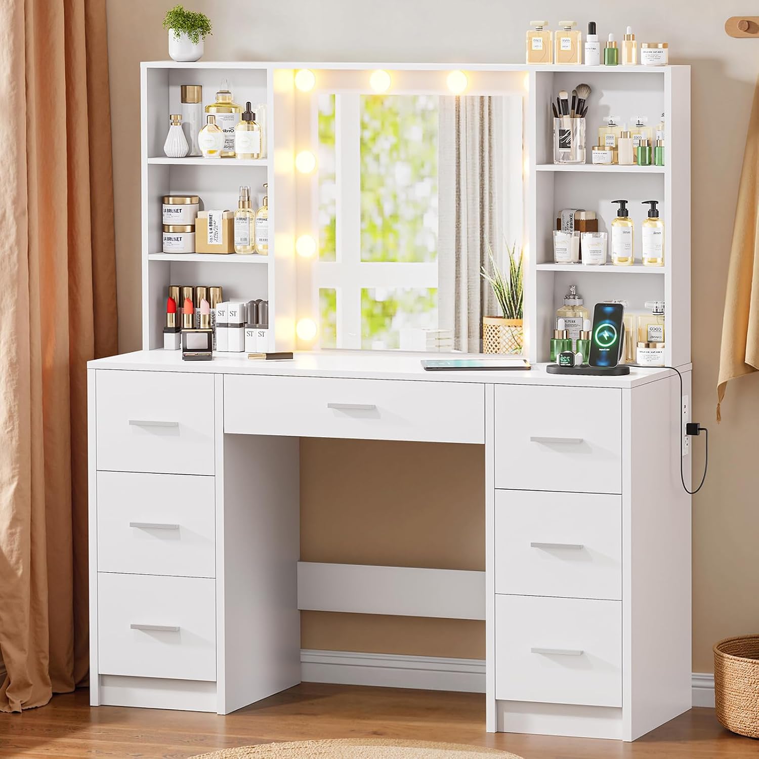 โต๊ะเครื่องแป้งขนาดใหญ่พร้อมกร - Home Outlet Bathroom Vanity บทวิจารณ์และราคา