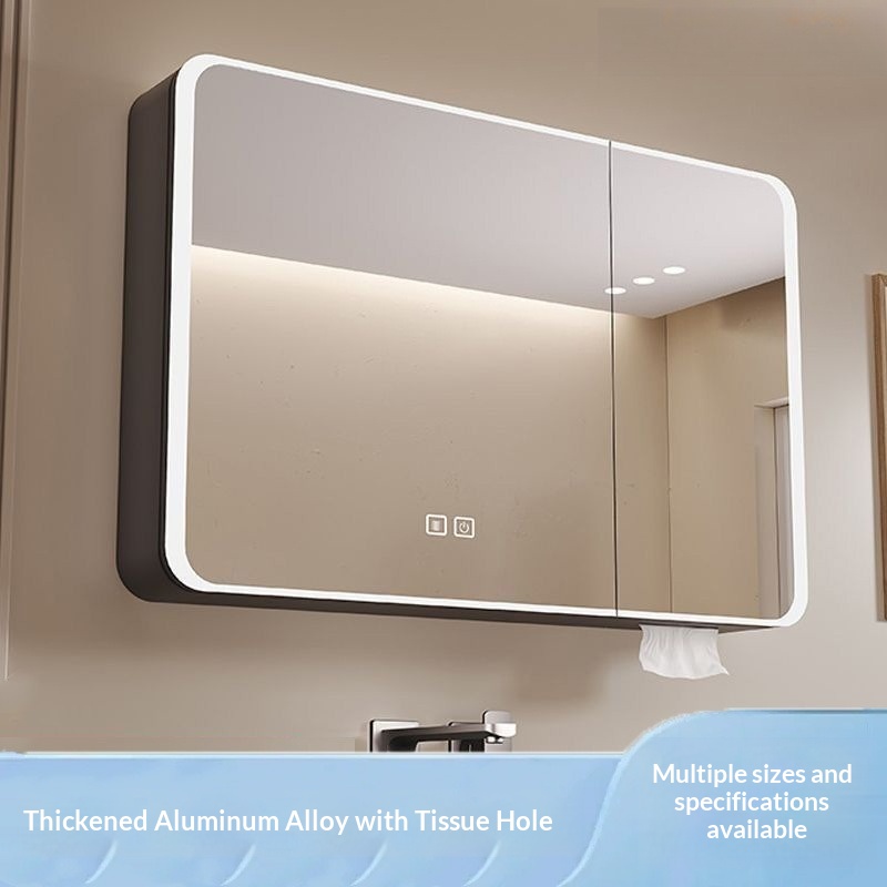 ตู้กระจกห้องน้ำ LED อัจฉริยะติ - Bathroom Cabinet Mirror บทวิจารณ์และราคา