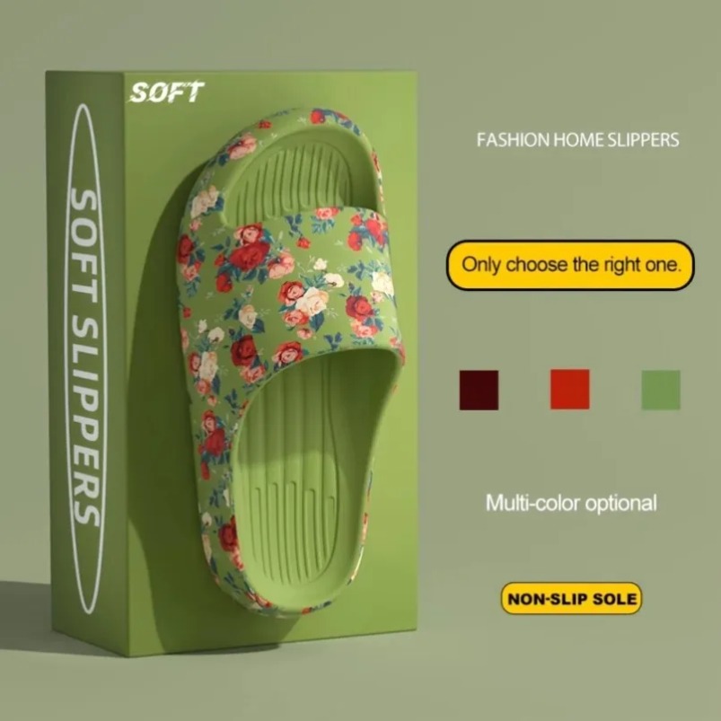 รองเท้าแตะลายดอกไม้สำหรับผู้ชา - Home Outdoor Bathroom บทวิจารณ์และราคา