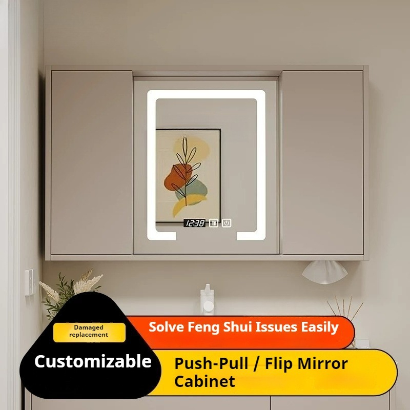 กระจกห้องน้ำแบบมีไฟ LED ด้านหล - Bathroom Cabinet Mirror บทวิจารณ์และราคา