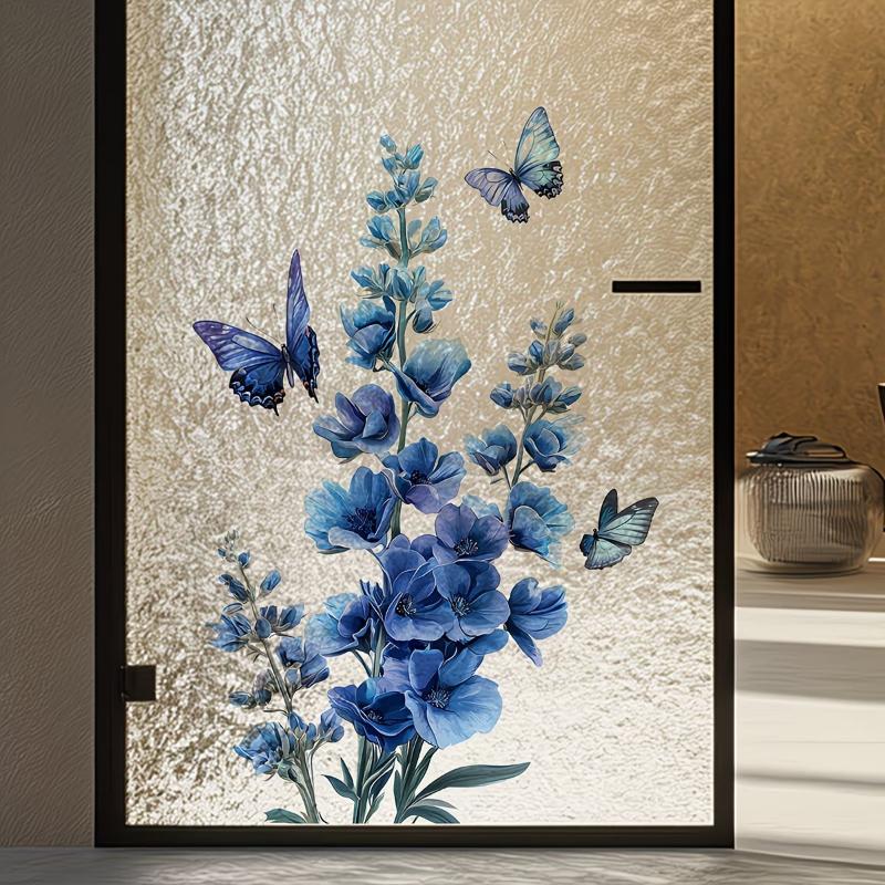 สติกเกอร์กระจกดอกกุหลาบที่ถอดอ - Home Bathroom Window บทวิจารณ์และราคา