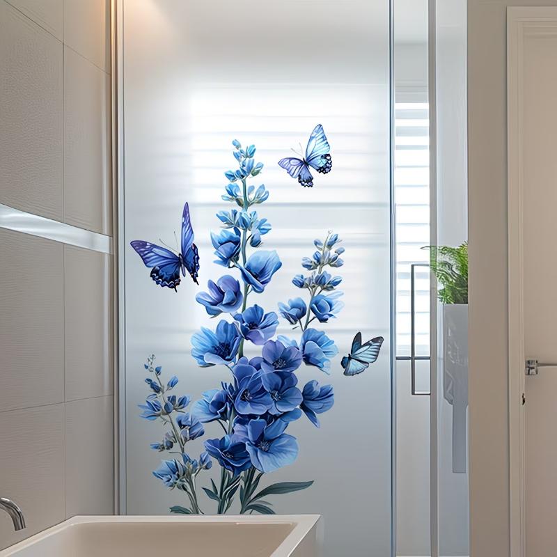 สติกเกอร์กระจกดอกกุหลาบที่ถอดอ - Home Bathroom Window บทวิจารณ์และราคา