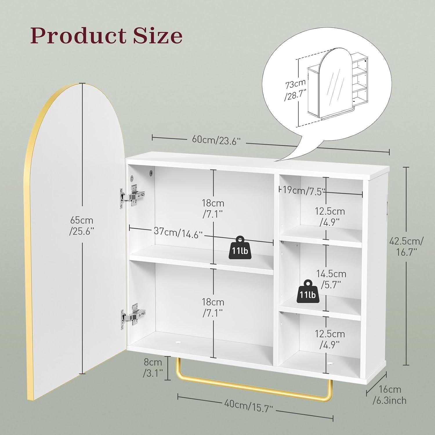ตู้ยาในห้องน้ำพร้อมกระจกและที่ - Bathroom Cabinet Mirror บทวิจารณ์และราคา