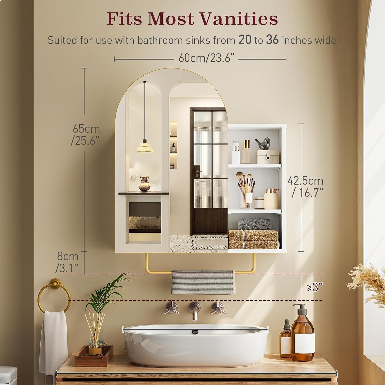 ตู้ยาในห้องน้ำพร้อมกระจกและที่ - Bathroom Cabinet Mirror บทวิจารณ์และราคา