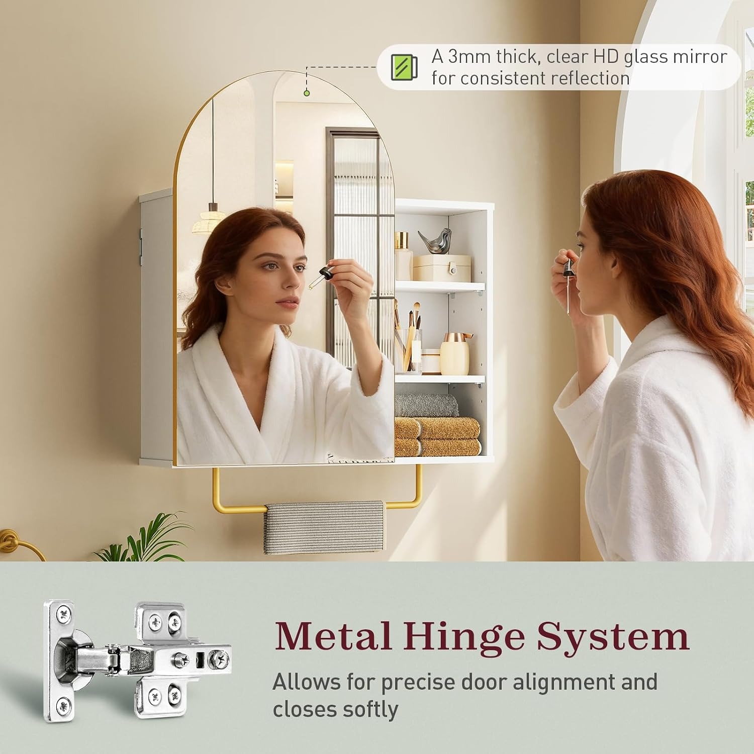 ตู้ยาในห้องน้ำพร้อมกระจกและที่ - Bathroom Cabinet Mirror บทวิจารณ์และราคา
