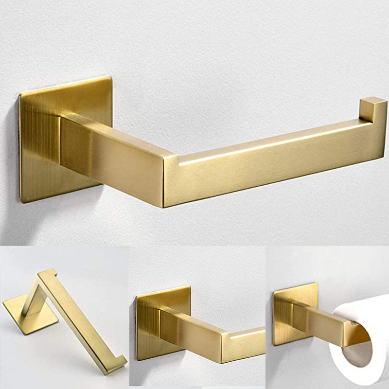 ชุดอุปกรณ์ห้องน้ำสีทอง 4 ชิ้น  - Home Bathroom Hardware บทวิจารณ์และราคา