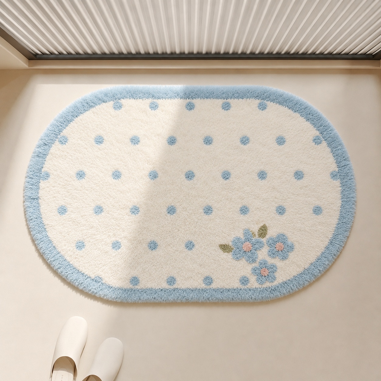 พรมอาบน้ำผ้ากำมะหยี่สีชมพูสตรอ - Home Bathroom Carpet บทวิจารณ์และราคา