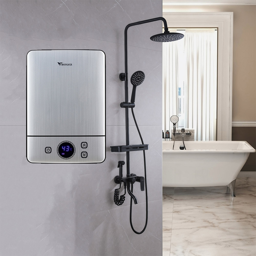 เครื่องทำน้ำอุ่นไฟฟ้าแบบไร้ถัง - Home Bathroom Geyser บทวิจารณ์และราคา
