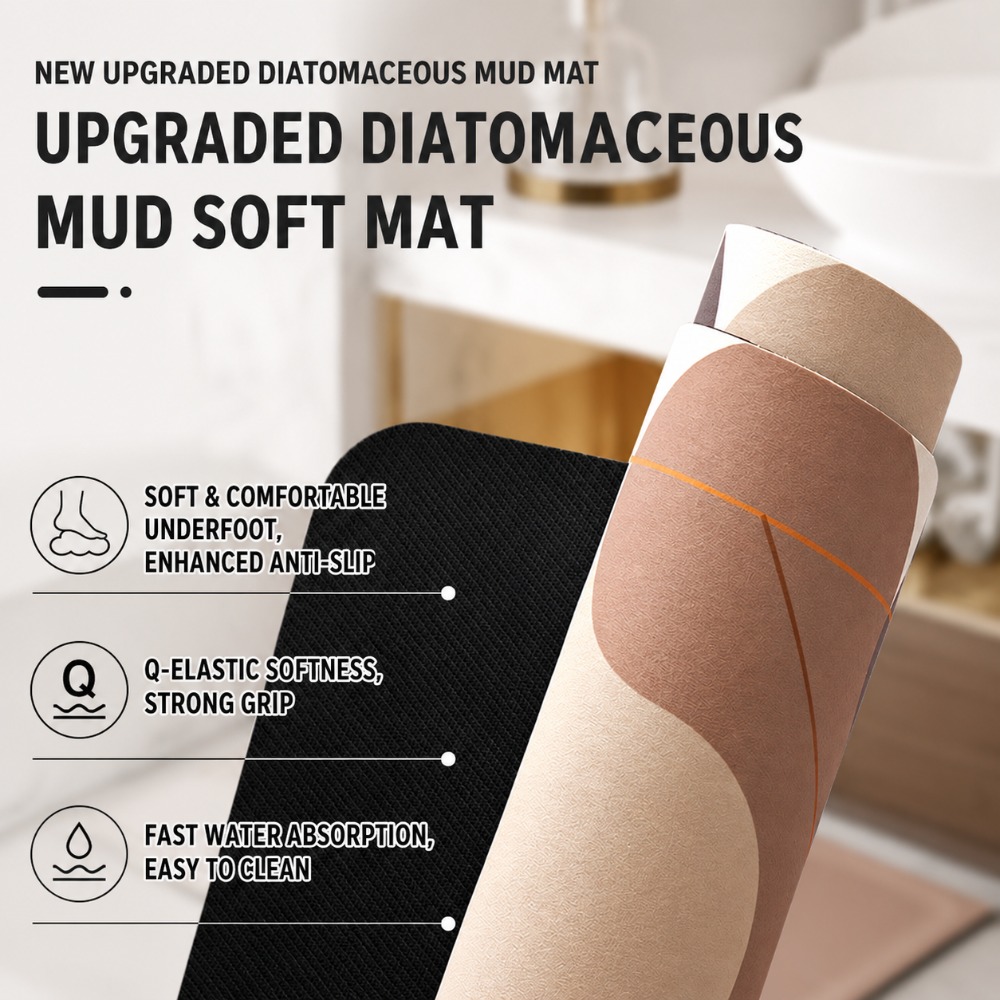 แผ่นรองกันลื่นดูดซับน้ำแห้งเร็ - Non Slip Bath Mat บทวิจารณ์และราคา