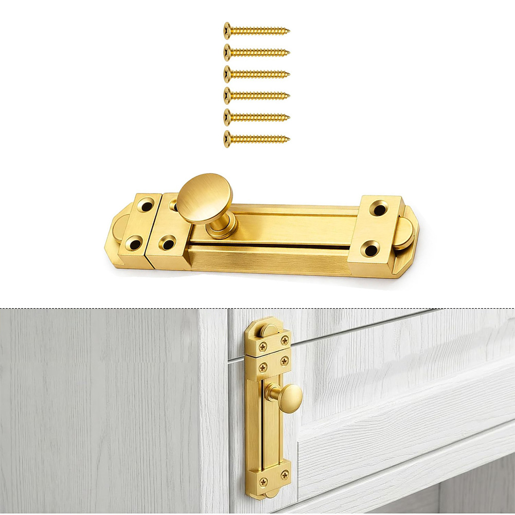 กลอนประตูบานเลื่อนทองเหลืองแท้ - Home Bathroom Hardware บทวิจารณ์และราคา