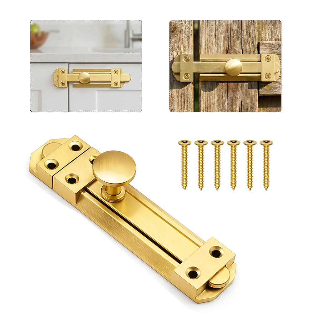 กลอนประตูบานเลื่อนทองเหลืองแท้ - Home Bathroom Hardware บทวิจารณ์และราคา