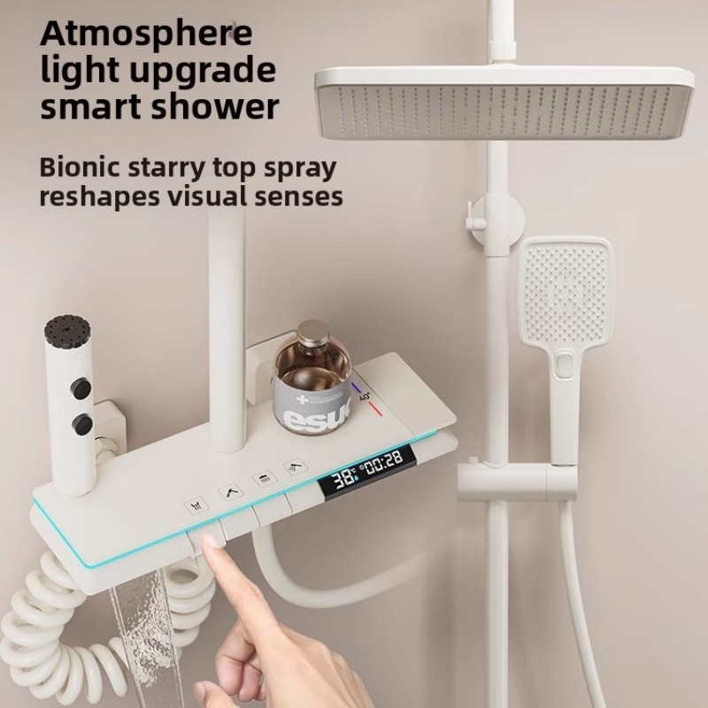 ชุดฝักบัวควบคุมอุณหภูมิสำหรับห - Shower Head Rain บทวิจารณ์และราคา