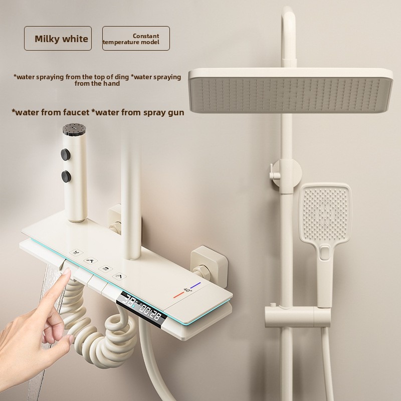 ชุดฝักบัวควบคุมอุณหภูมิสำหรับห - Shower Head Rain บทวิจารณ์และราคา