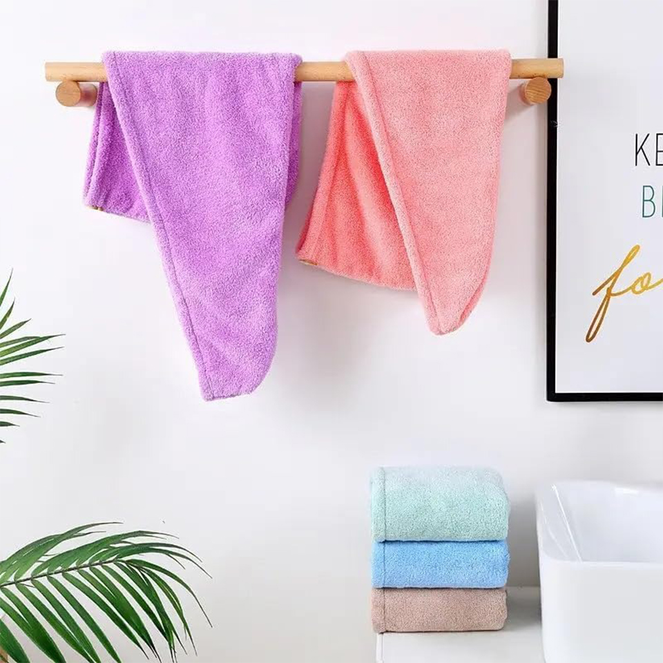 ผ้าขนหนูคลุมผมคอรัลฟลีซ 1 ชิ้น - Home Bathroom Gadgets บทวิจารณ์และราคา