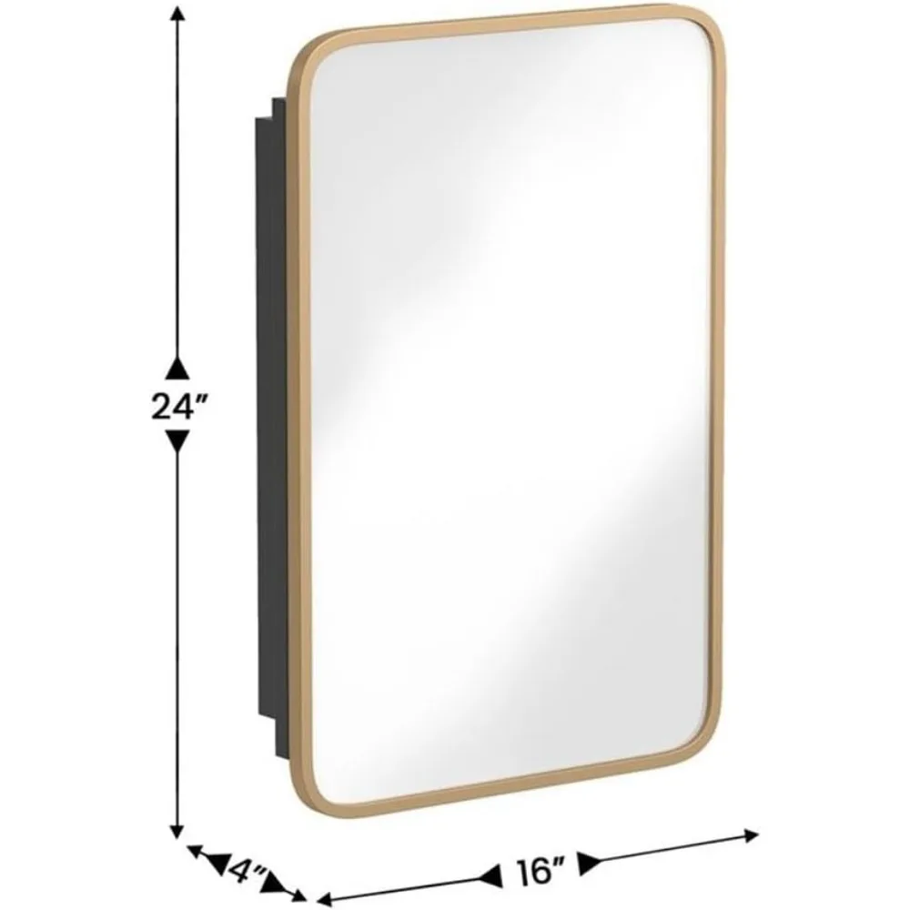 ตู้ยาแบบฝังขนาด 16x24 นิ้ว พร้ - Bathroom Cabinet Mirror บทวิจารณ์และราคา