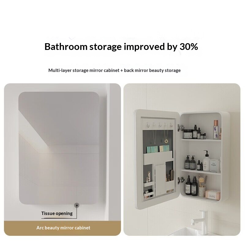 กระจกห้องน้ำ LED แบบมีไฟส่องหล - Bathroom Cabinet Mirror บทวิจารณ์และราคา