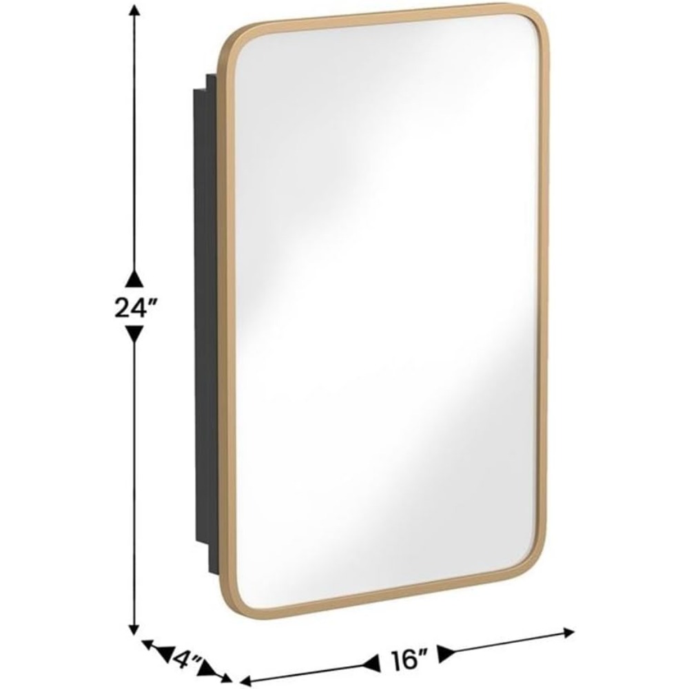 ตู้ยาแบบฝังขนาด 16x24 นิ้ว พร้ - Bathroom Cabinet Mirror บทวิจารณ์และราคา