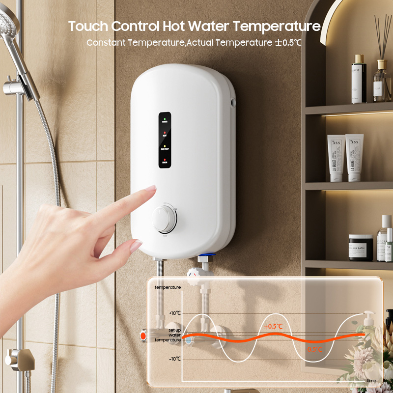เครื่องทำน้ำอุ่นไฟฟ้าขนาดเล็กแ - Home Bathroom Geyser บทวิจารณ์และราคา