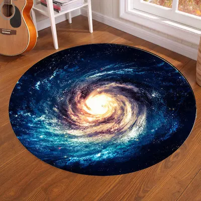 Galaxy Earth Moon พรมกลมสําหรั - Home Bathroom Rugs บทวิจารณ์และราคา