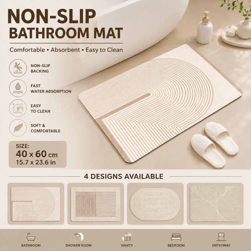 แผ่นรองพื้นห้องน้ำไดอะตอมไมต์  - Non Slip Bath Mat บทวิจารณ์และราคา