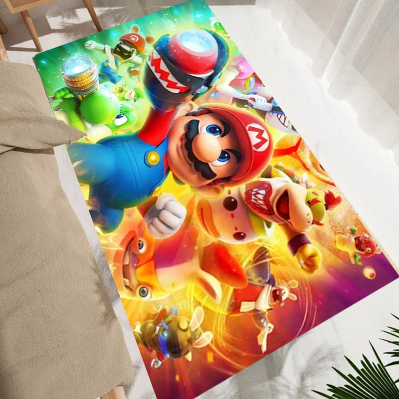 การ์ตูนS-Super M-Mario Brosเกม - Home Bathroom Rugs บทวิจารณ์และราคา