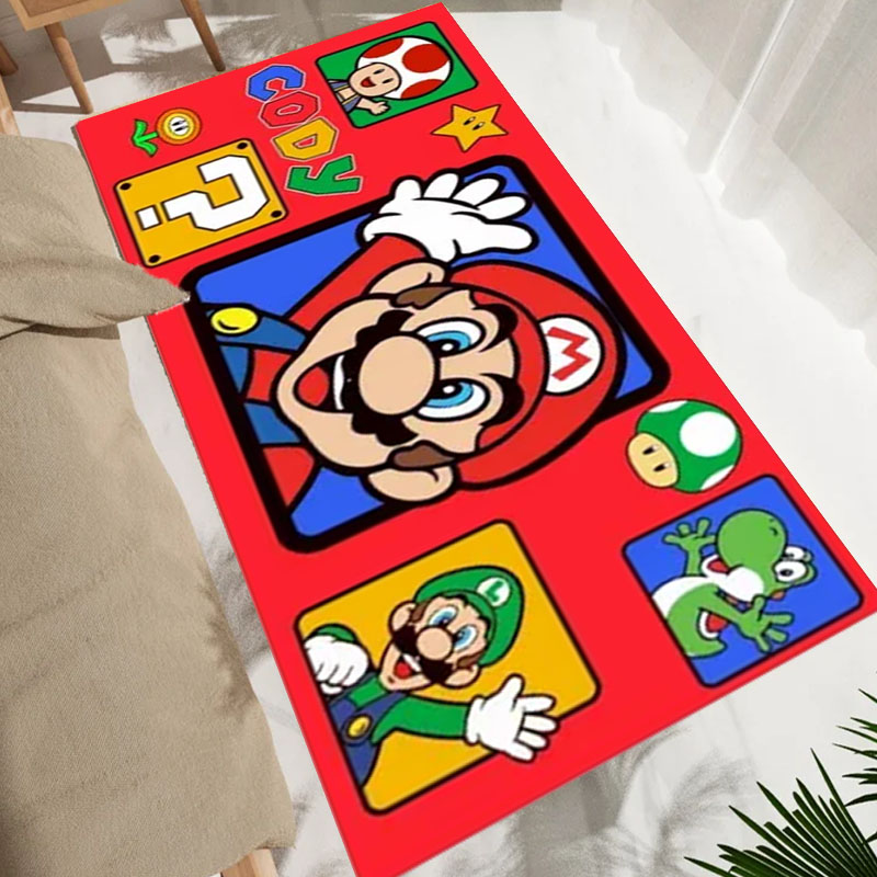 การ์ตูนS-Super M-Mario Brosเกม - Home Bathroom Rugs บทวิจารณ์และราคา